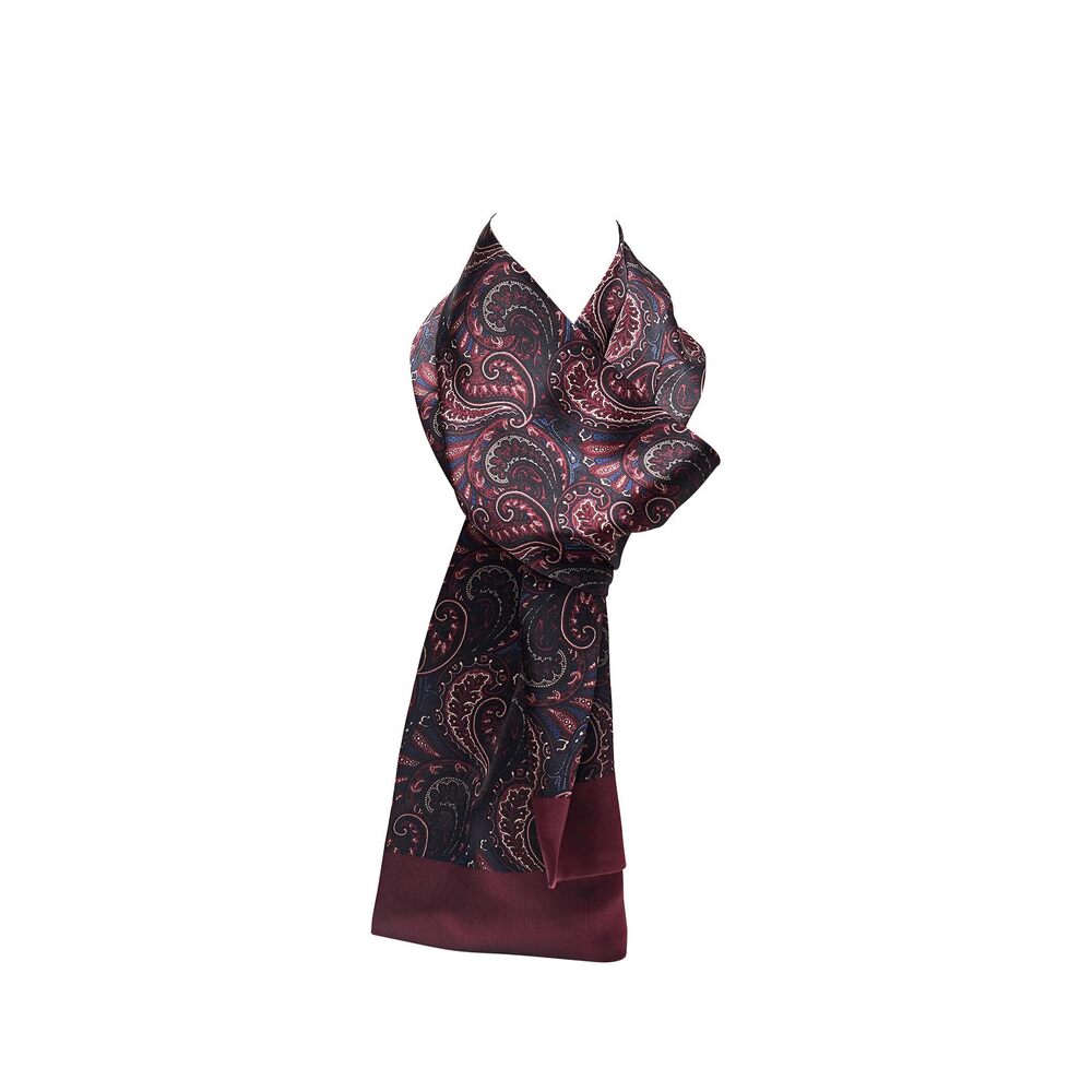 6388 Luxurious Mulberry Silk Scarf 11''x67'' Thin Double-Layer